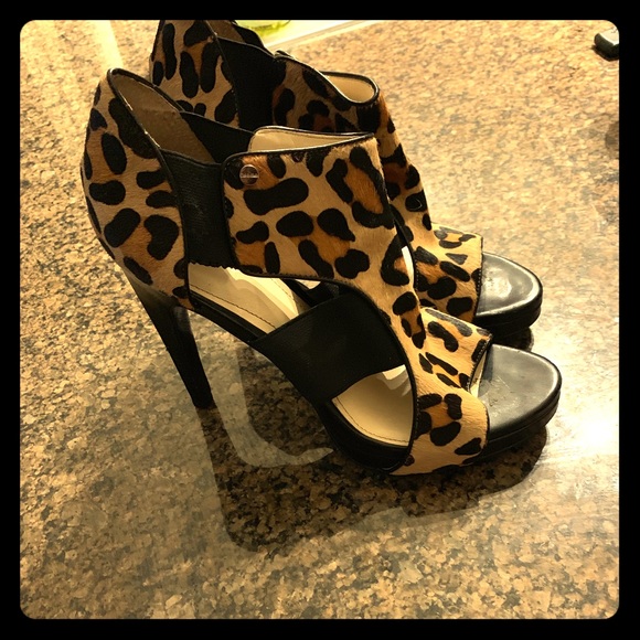 Calvin Klein Shoes - Calvin Klein leopard print heels
